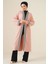 Kadın BDART Şal Yaka İşlemeli Uzun Kimono Pink 2
