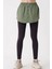 Kadın BDART Butonlu Kapüşonlu Rahat Kesim Crop Hoodie Green 8