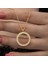 Gold Kaplama Çeyrek Altın Takılabilir Zirkon Taşlı 925 Ayar Gümüş Kadın KOLYE2199 1