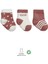 3'lü Penye Cute Stars Soket Çorap BS10115 Pudra 1