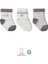 3'lü Penye Boy And Girl Soket Çorap BS10114 Gri 1