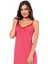 Bayan Ip Askılı Uzun Gecelik Fuşya 3