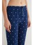 Puantiye Desenli Süet Pijama Altı 8