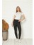 Penye Likralı Tayt Siyah 2