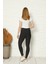 Penye Likralı Tayt Siyah 3