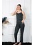 Kadın Ip Askılı Yeşil Ekoseli Pijama Takım 1