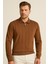Erkek Polo Yaka Fermuarlı Kazak 6580 1