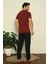 Erkek Bordo V Yaka 3'lü Pijama Takım 5