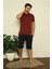 Erkek Bordo 3'lü Pijama Takım Bordo 2