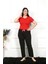 Kadın Pamuklu Büyük Beden Alt Pijama Siyah 2