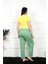 Kadın Pamuklu Büyük Beden Alt Pijama Yeşil 4