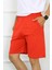 Erkek Pamuk Kırmızı Şort 3