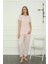 Kadın Penye Pijama Takım Pembe 2