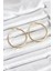Erb 316L Çelik Gold Renk 35 mm Halka Kadın Küpe 1