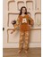 Kız Çocuk Welsoft Polar Pijama Takımı Sütlü Kahve 3