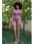 Kadın Destekli Fiyonklu Alt Üst Mor Bikini Takım 1