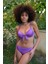 Kadın Destekli Fiyonklu Alt Üst Mor Bikini Takım 3