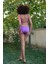 Kadın Destekli Fiyonklu Alt Üst Mor Bikini Takım 6