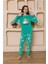 Kız Çocuk Polar Yeşil Pijama Takımı 3