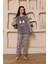 Kız Çocuk Welsoft Polar Gri Pijama Takımı 1