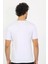 Erkek Likralı V Yaka Beyaz T-Shirt 4
