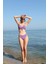 Kadın Içi Boş Fiyonklu Kaplı Lila Alt Üst Bikini Takım 1