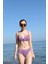 Kadın Içi Boş Fiyonklu Kaplı Lila Alt Üst Bikini Takım 2