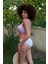 Kadın Içi Boş Fiyonklu Kaplı Lila Alt Üst Bikini Takım 8