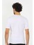 Erkek Sıfır Yaka Likralı Beyaz T-Shirt 2