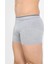 Erkek Pamuk Likralı Boxer Gri 4
