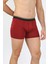 Erkek Pamuk Likralı Boxer Bordo 3