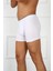Erkek Büyük Beden Pamuklu Likralı Boxer Beyaz 3