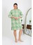 Kadın Büyük Beden Penye Gecelik Ev Elbisesi Yeşil 6