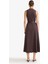 Regular Fit Kemerli Pamuklu Kolsuz Midi Elbise F7342AX25AU 4