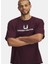 6005150-600-UA Hwt U Logo Ss Bordo Bisiklet Yaka Normal Baskılı Erkek T-Shirt 1