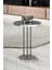 Zigon Sehpa 3'lü Set 34 cm Yonga Levha Üst Tabla Metal Ayaklı Modern Tasarım 5