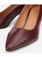 01AYH312480A780 KADIN Deri Bordo Esnek Tabanlı Stiletto 3
