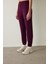 Bordo Silky Feel Normal Bel Jogger Eşofman Altı 1