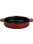 Döküm Yuvarlak Güveç Kabı Döküm Demir Yekpare Çift Kulplu ÇAP(Ø)17CM.-BORDO 1