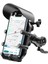 Ayna Bağlantılı Güneş ve Yağmur Korumalı 360° Derece Ayarlanabilir Motosiklet Telefon Tutucu 1
