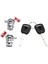 Araba Kapı Kilidi Silindir Seti Anahtarlı Araba Kapı Kilidi Silindiri 72145-S73-003 72146-S73-003 Honda Civic 2002-2005 Için (Yurt Dışından) 2