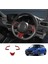 Araba Direksiyon Simidi Trim Sticker Direksiyon Simidi Düğmeleri Trim Iç Aksesuarları Suzuki Swift 2024 Kırmızı (Yurt Dışından) 3