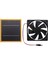 12V 5W Güneş Egzoz Fanı Hava Extractor 5.6inch Mini Ventilatör Güneş Paneli Powered Fan Köpek Tavuk Evi Serası (Yurt Dışından) 5