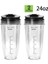 2 Paket Yedek 24 Oz Fincan, Nutri Ninja Otomatik Iq Serisi Blenders ile BL450/BL454/BL456/BL480/BL481 (Yurt Dışından) 3
