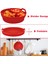 Hava Fritöz Silikon Astarları 8.5 Inç 5 Ila 8 Qt Bölücü ile Yeniden Kullanılabilir Katlanabilir Hava Fritöz Silikon Tencere Yapışmaz, Bir (Yurt Dışından) 5