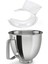 Kitchenaid Için 4.5-5qt Tilt-Head Stand Mikserleri Aksesuarlar Çanak Karıştırma Kasesi+Döküm Kalkanı Braket Bulaşık Makinesi Güvenli (Yurt Dışından) 2