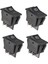 4x 12V 35A Araba Kamyon Teknesi Sis Lambası Rocker Anahtar LED Işık Gösterge Tahtası 4pin Siyah (Yurt Dışından) 3