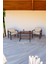 Balkon Mobilyası, Metal Oturma Grubu, Balkon Seti, Kafe Koltuğu, Teras Takımı, 2 Tekli Koltuk + 1 Adet Masa 1
