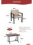 Balkon Mobilyası, Metal Oturma Grubu, Balkon Seti, Kafe Koltuğu, Teras Takımı, 2 Tekli Koltuk + 1 Adet Masa 5
