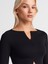 31993 Fermuar Detaylı Uzun Kollu Top-Siyah 3